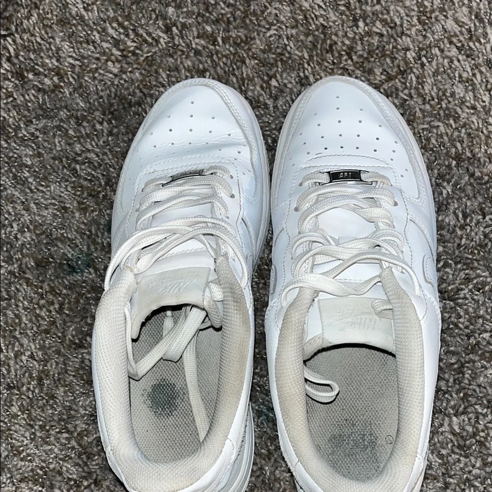Nike Air Force One White Sneakers - Picture 9 of 10